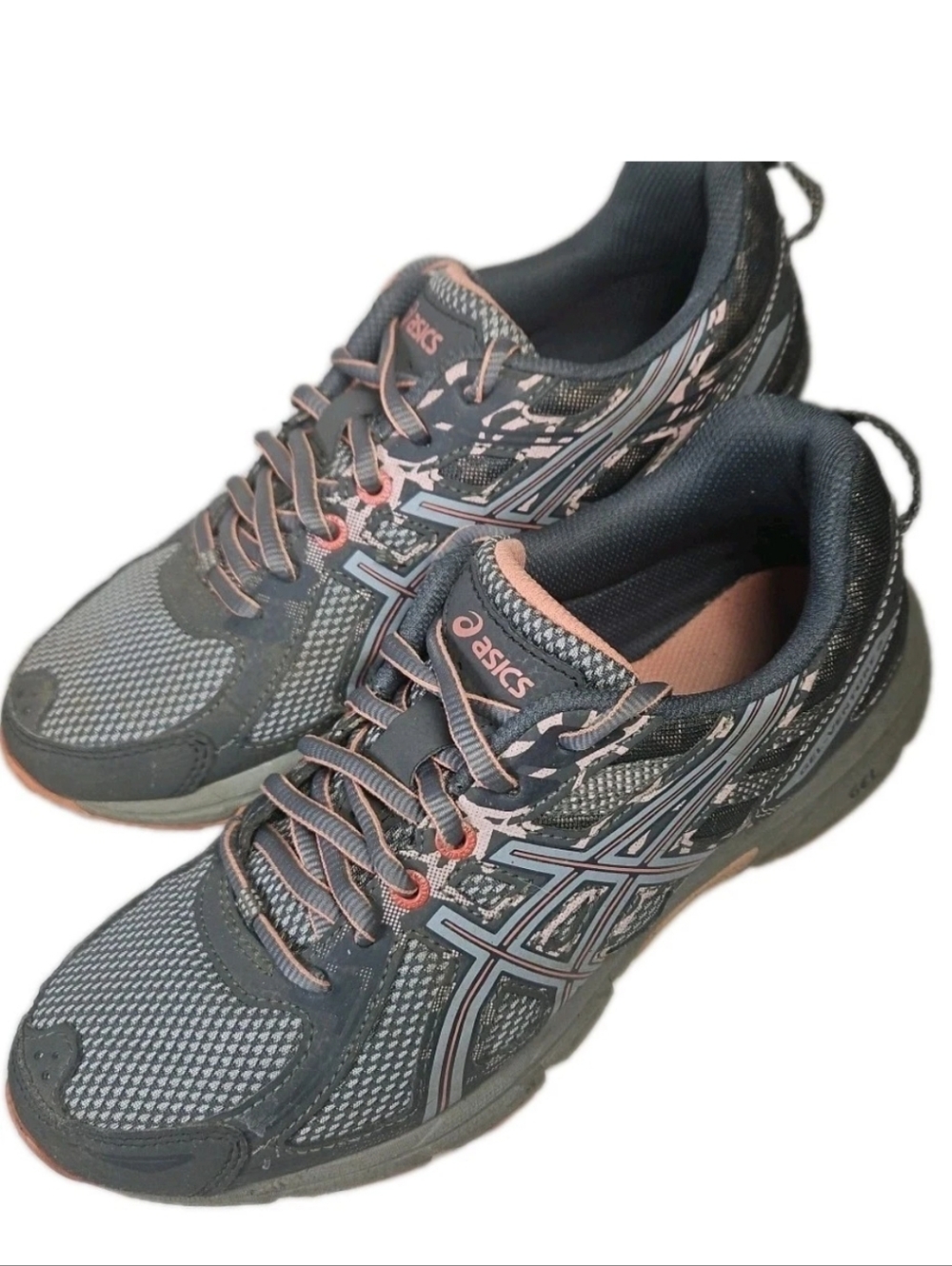 Asics Gel Venture 6 Women Sz8 Blue Run Hike Shoe Gray T7G6N Y2k Boho[5C
